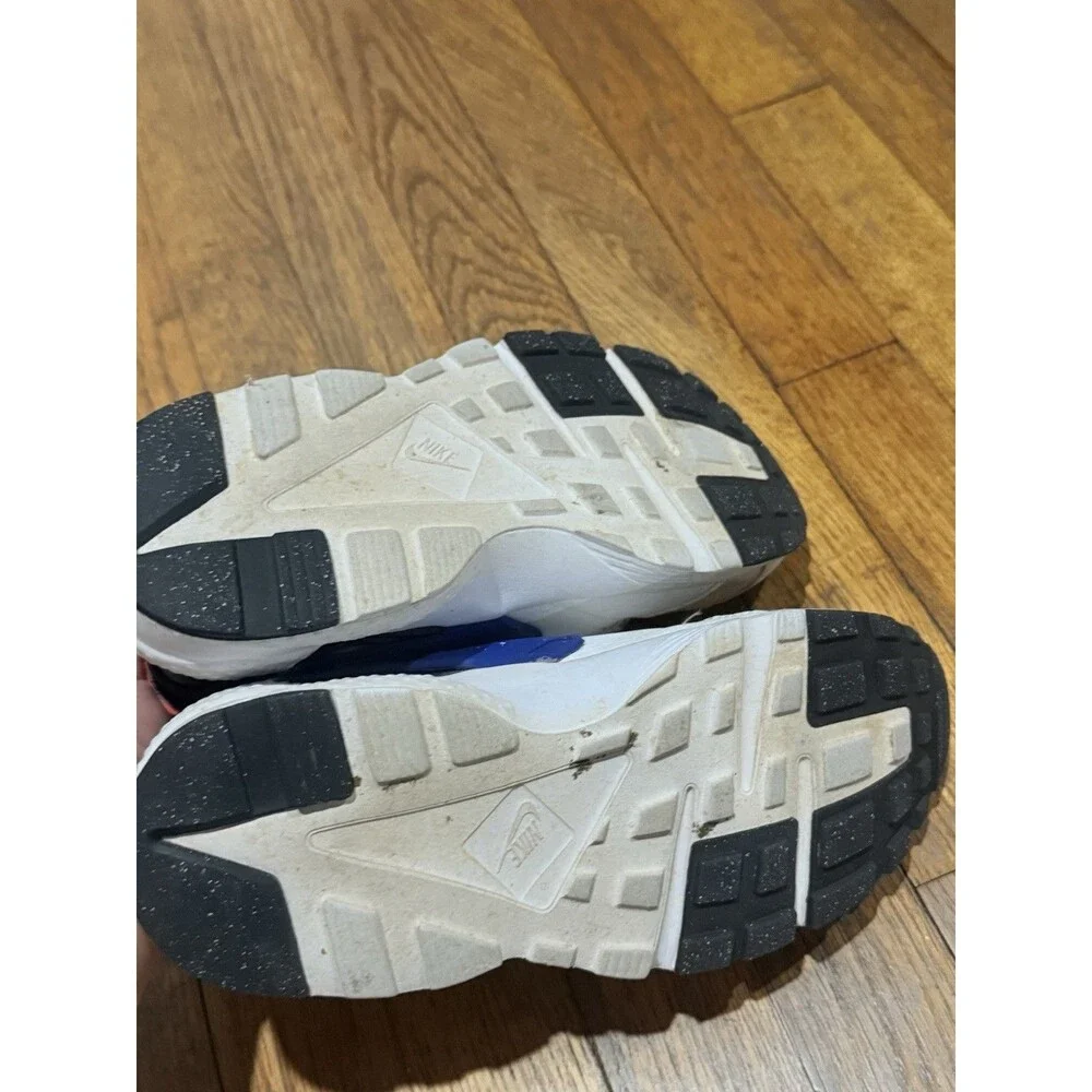 Nike Huarache Run GS White Bright Crimson DQ0975-100 Youth Size 7Y